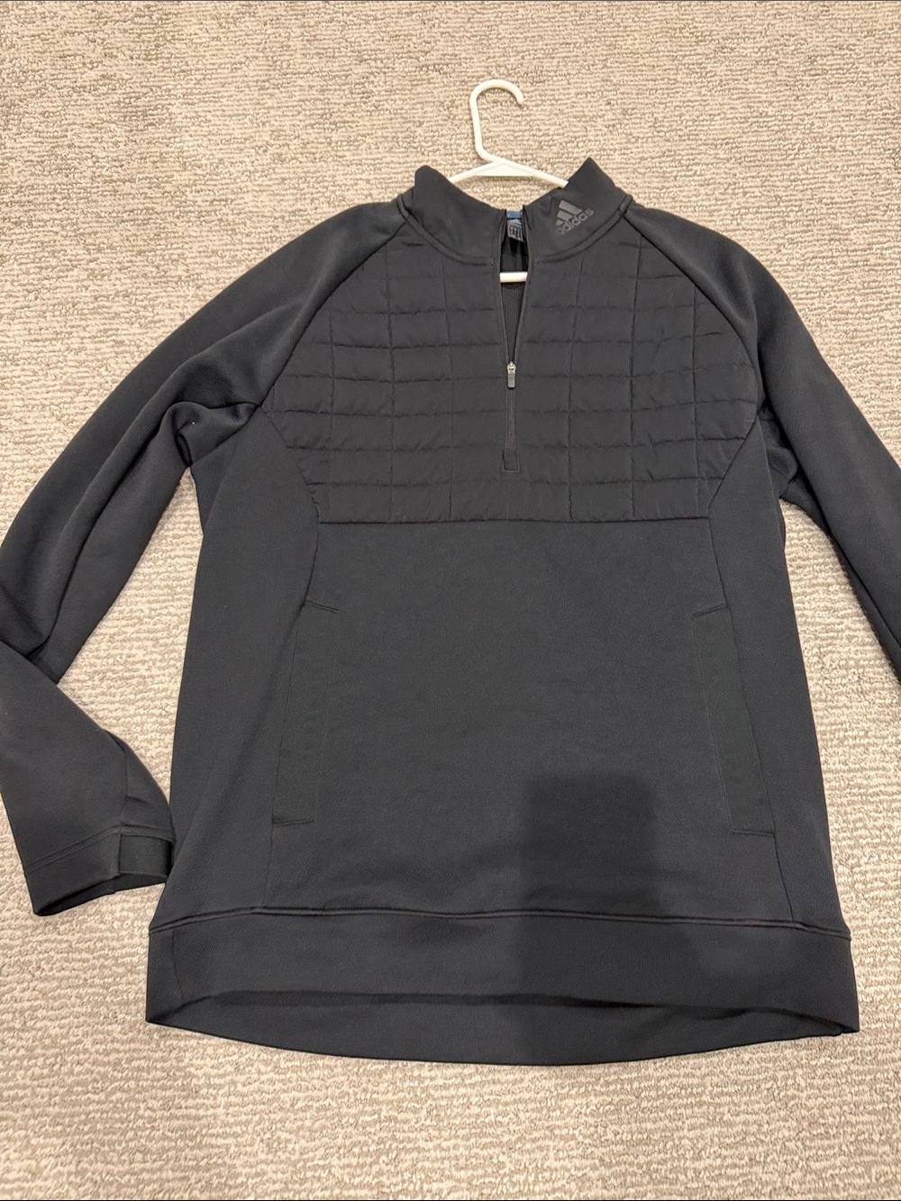 adidas Black golf Half-Zip Men's Pullover